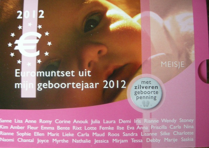 (afbeelding voor) Babyset Nederland 2012 Meisje ZILVER